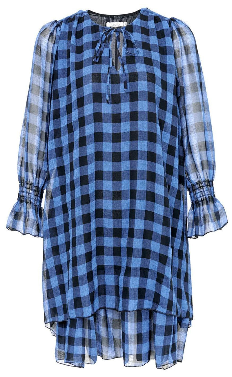 Noella Kjole - Cassy - Black Blue Checks