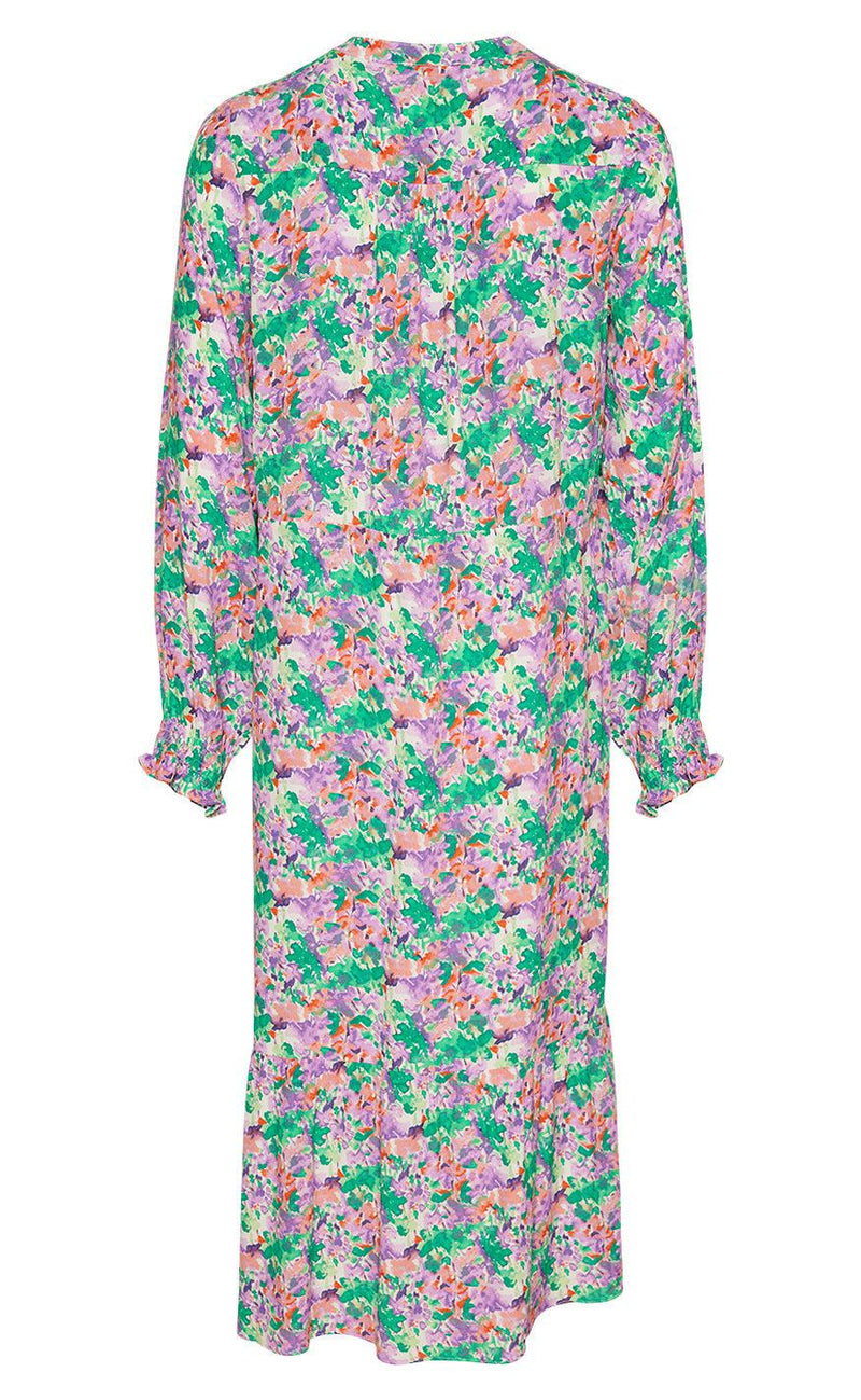 Noella Kjole - Miu - Lilac/Green Blurry Flower