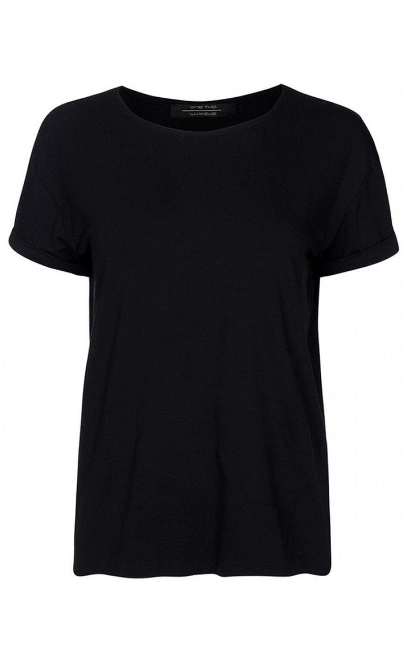 ONE TWO LUXZUZ KARIN T-SHIRT BLACK