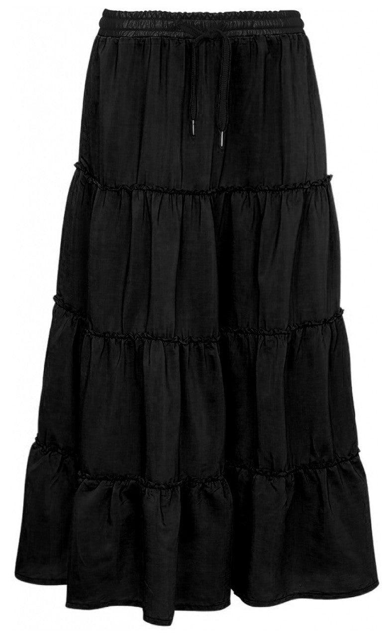 ONE TWO LUXZUZ NADIJA SKIRT BLACK