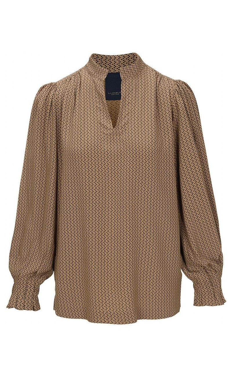 One Two Luxzuz Bluse - Aila - Cafe Latte