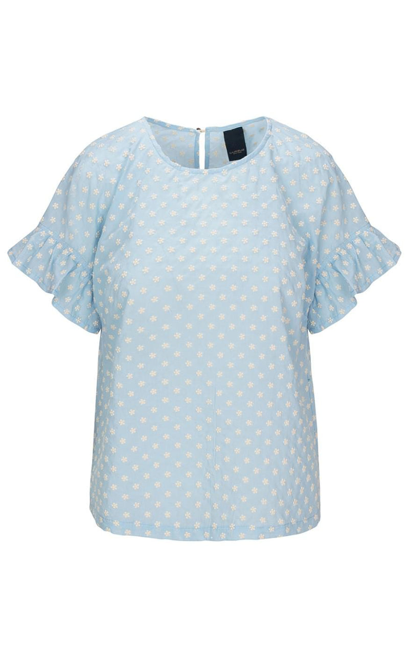 One Two Luxzuz Bluse - Aleksandra - Baby Blue