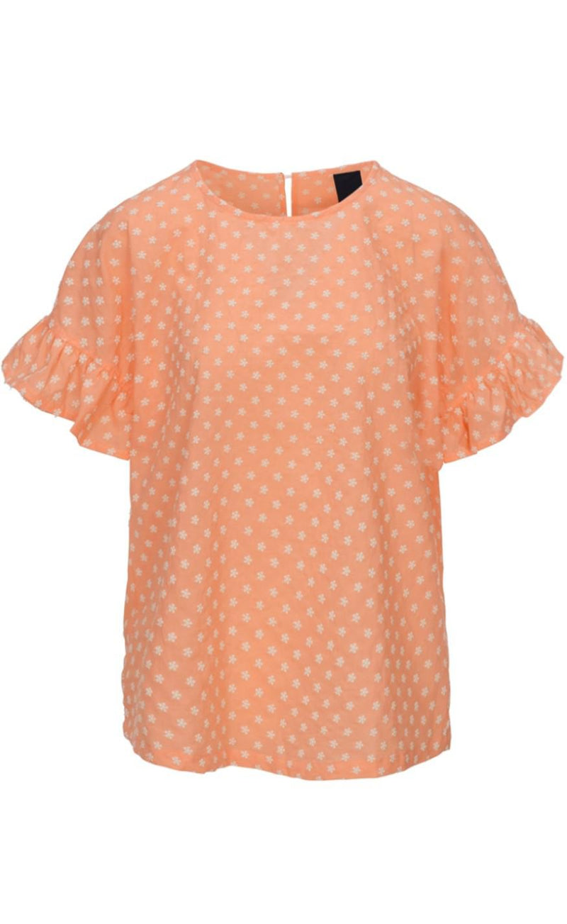 One Two Luxzuz Bluse - Aleksandra - Papaya