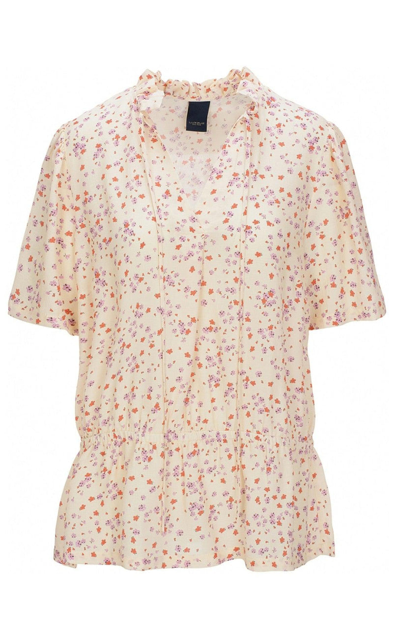 One Two Luxzuz Bluse - Kianita - Buttercream