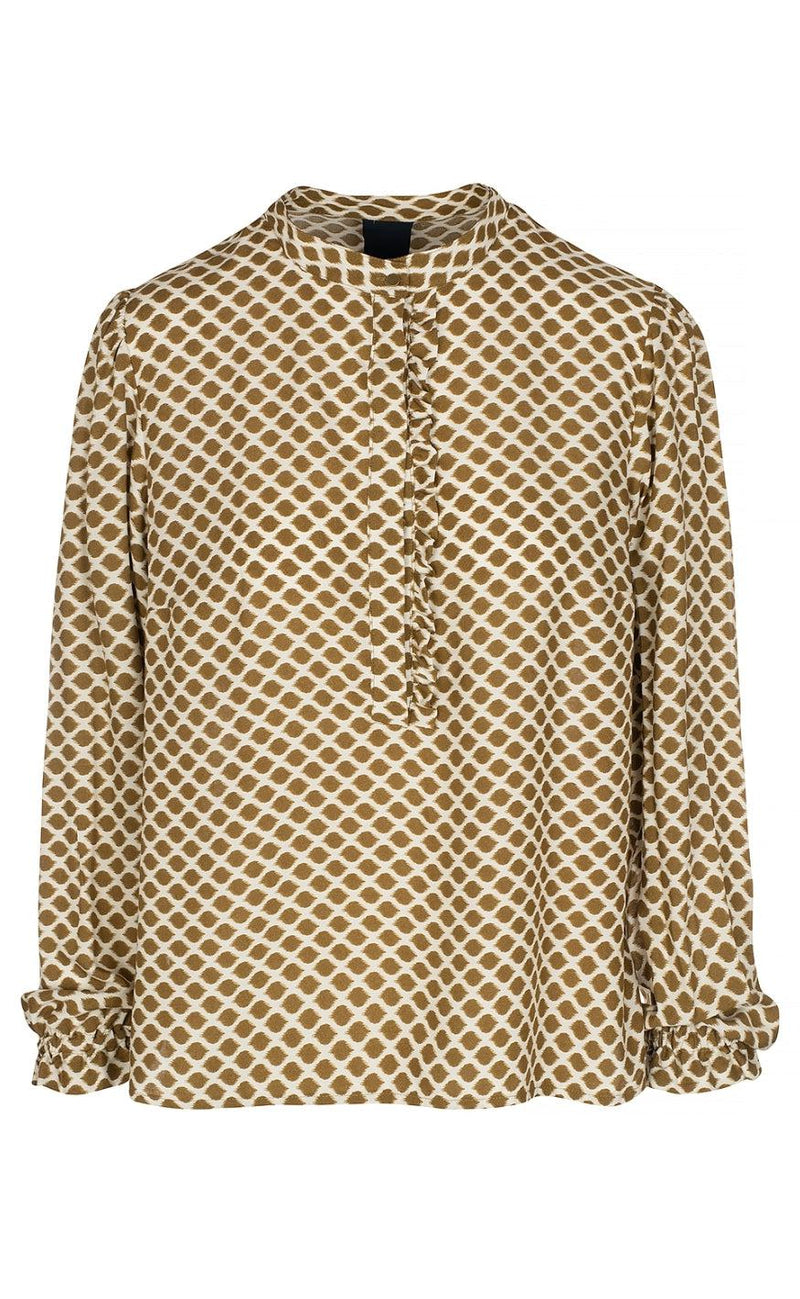 One Two Luxzuz Bluse - Roselille - Toffee