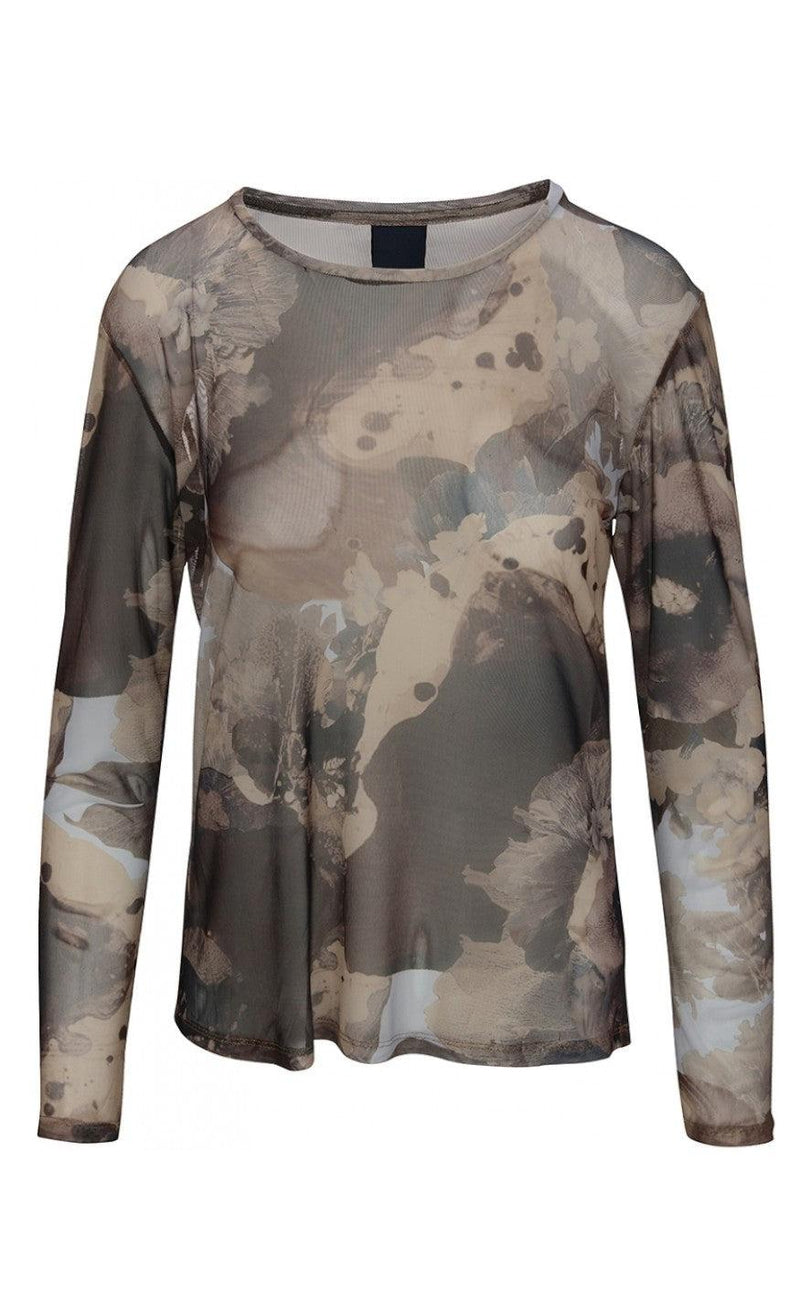 One Two Luxzuz Bluse - Sibey - Choco Lux
