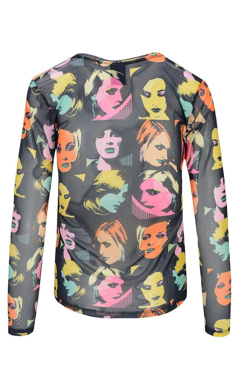 One Two Luxzuz Bluse - Sibey Mesh - Bubble Gum
