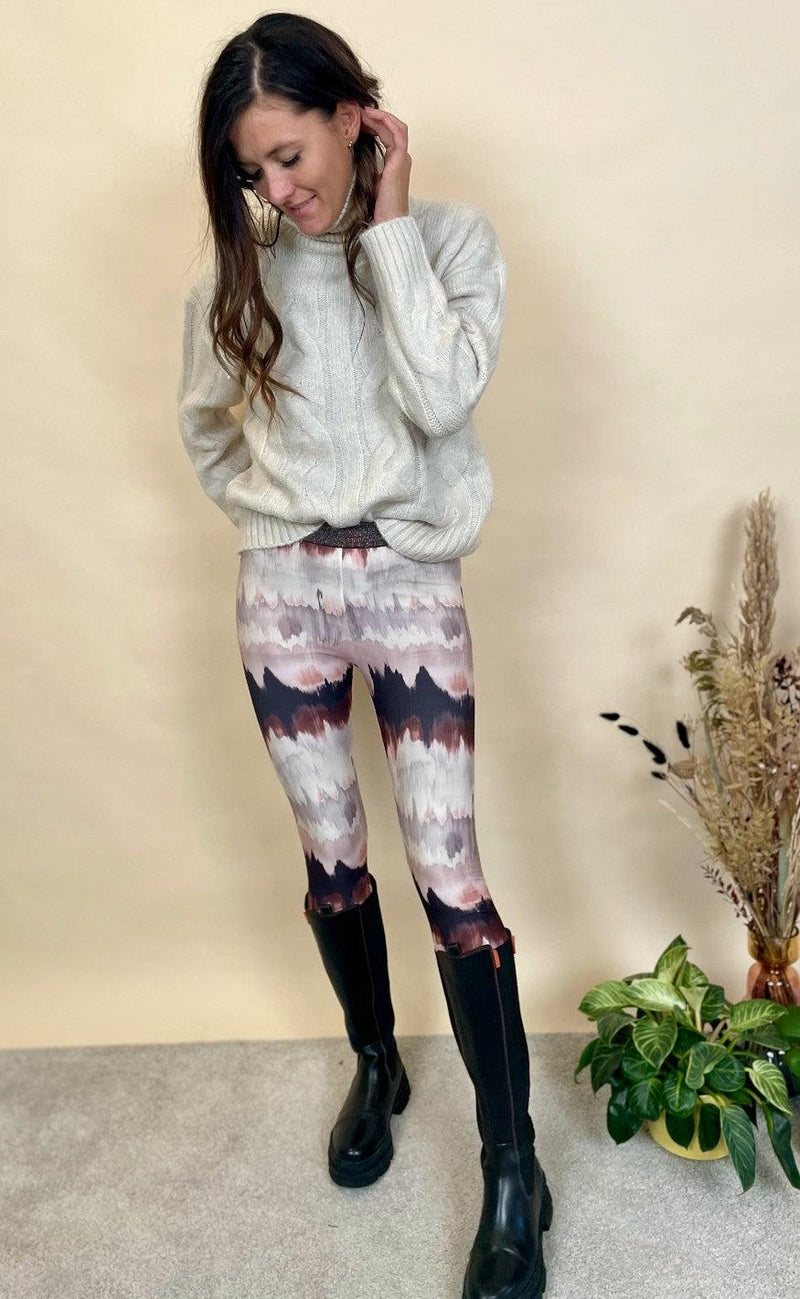 One Two Luxzuz Leggings - Ayo - Cedar Wood