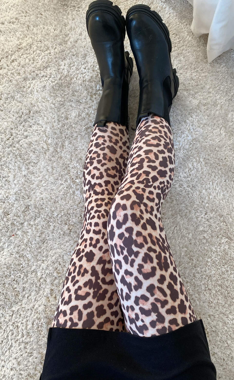 One Two Luxzuz Leggings - Ayoe Animal - Vintage Roosewood