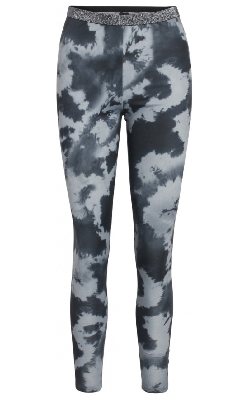 One Two Luxzuz Leggings - Ayoe Tie - Caviar