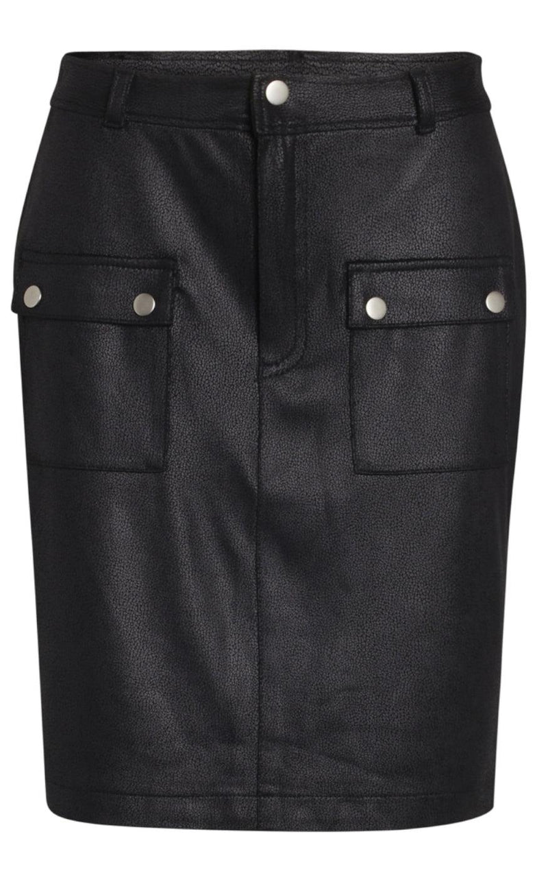 One Two Luxzuz Nederdel - Heather - Black