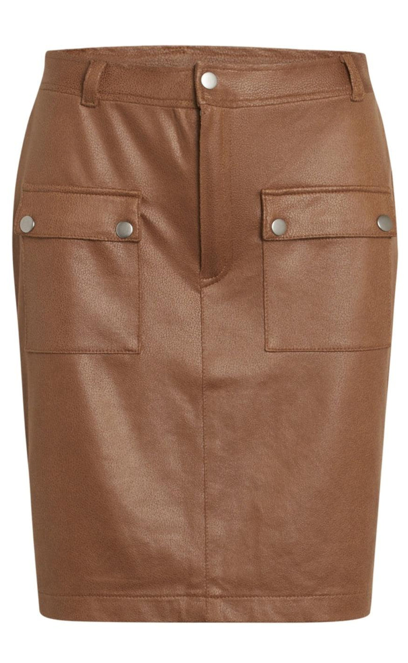 One Two Luxzuz Nederdel - Heather - Leather