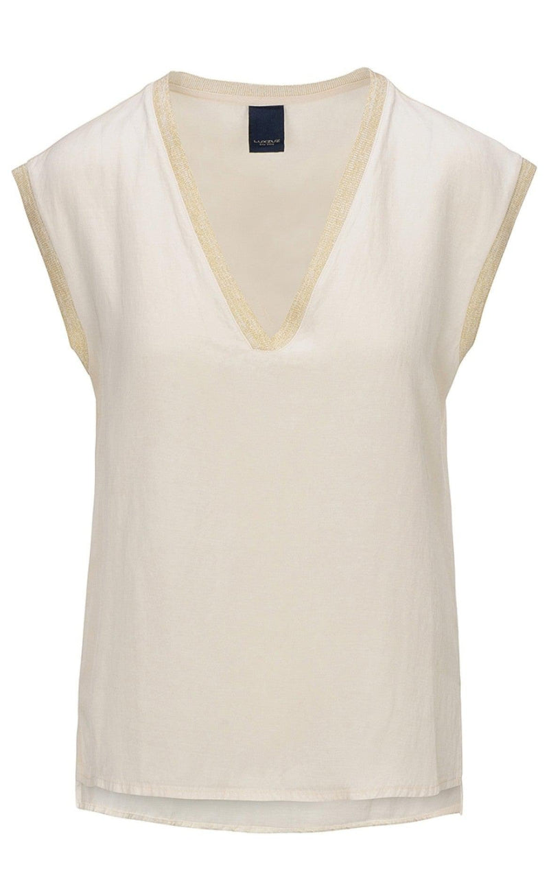 One Two Luxzuz Top - Milena - Coconut Milk