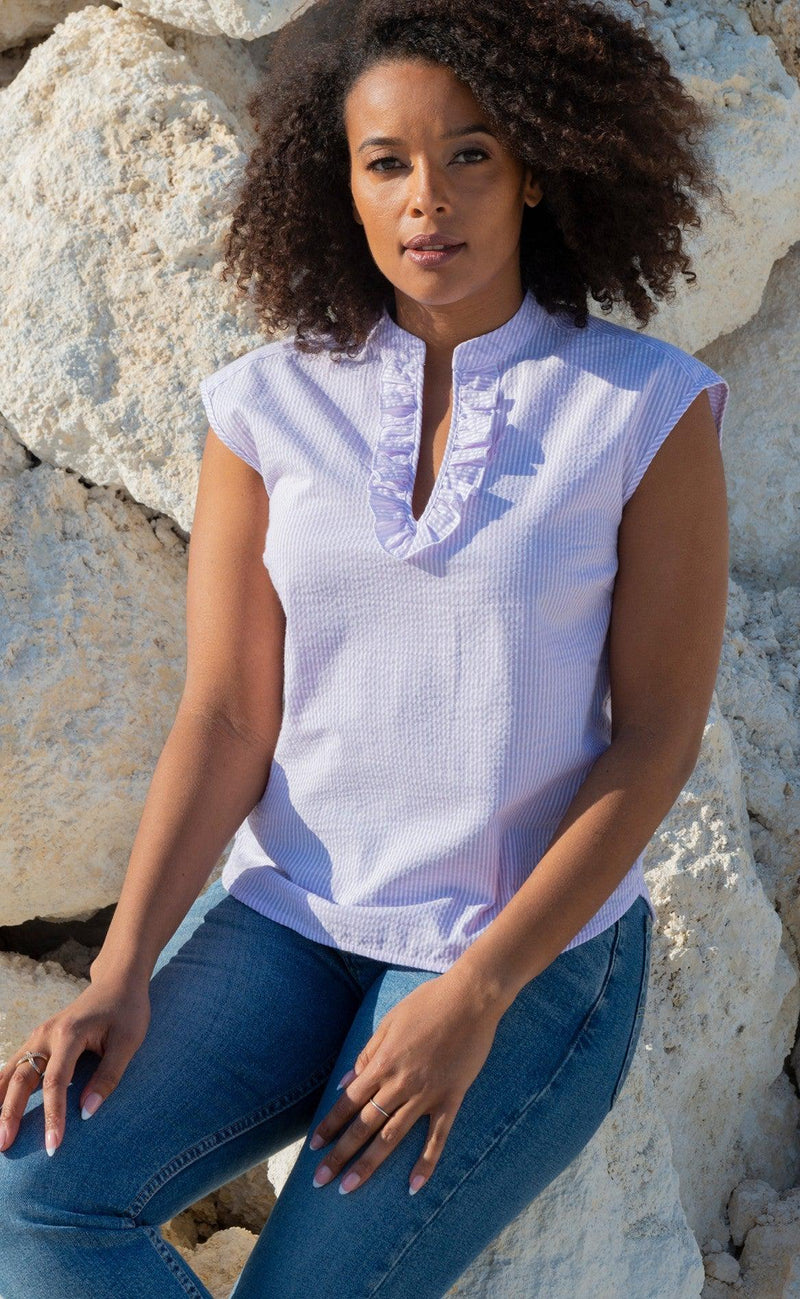 One Two Luxzuz Top - Ottilie - Lilacs Bloom