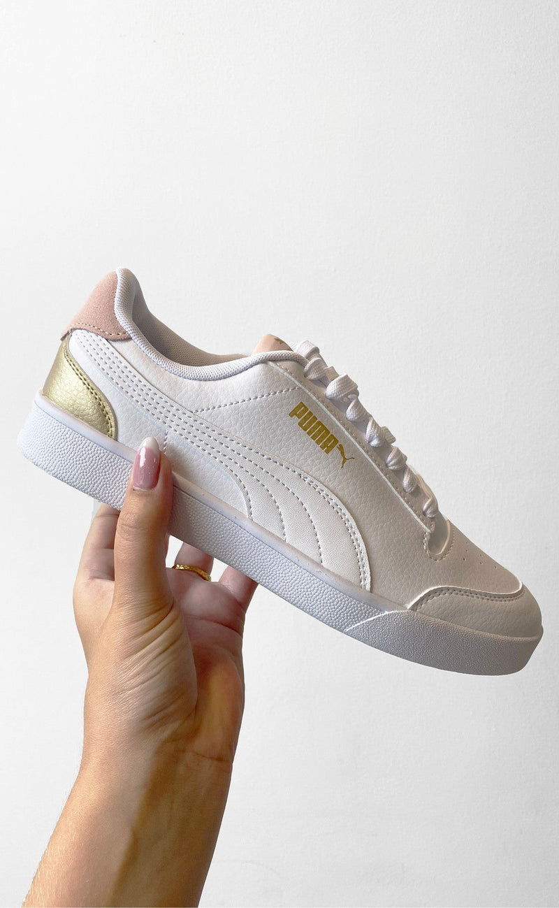 Puma Sneakers - Shuffle - White/Pink/Gold
