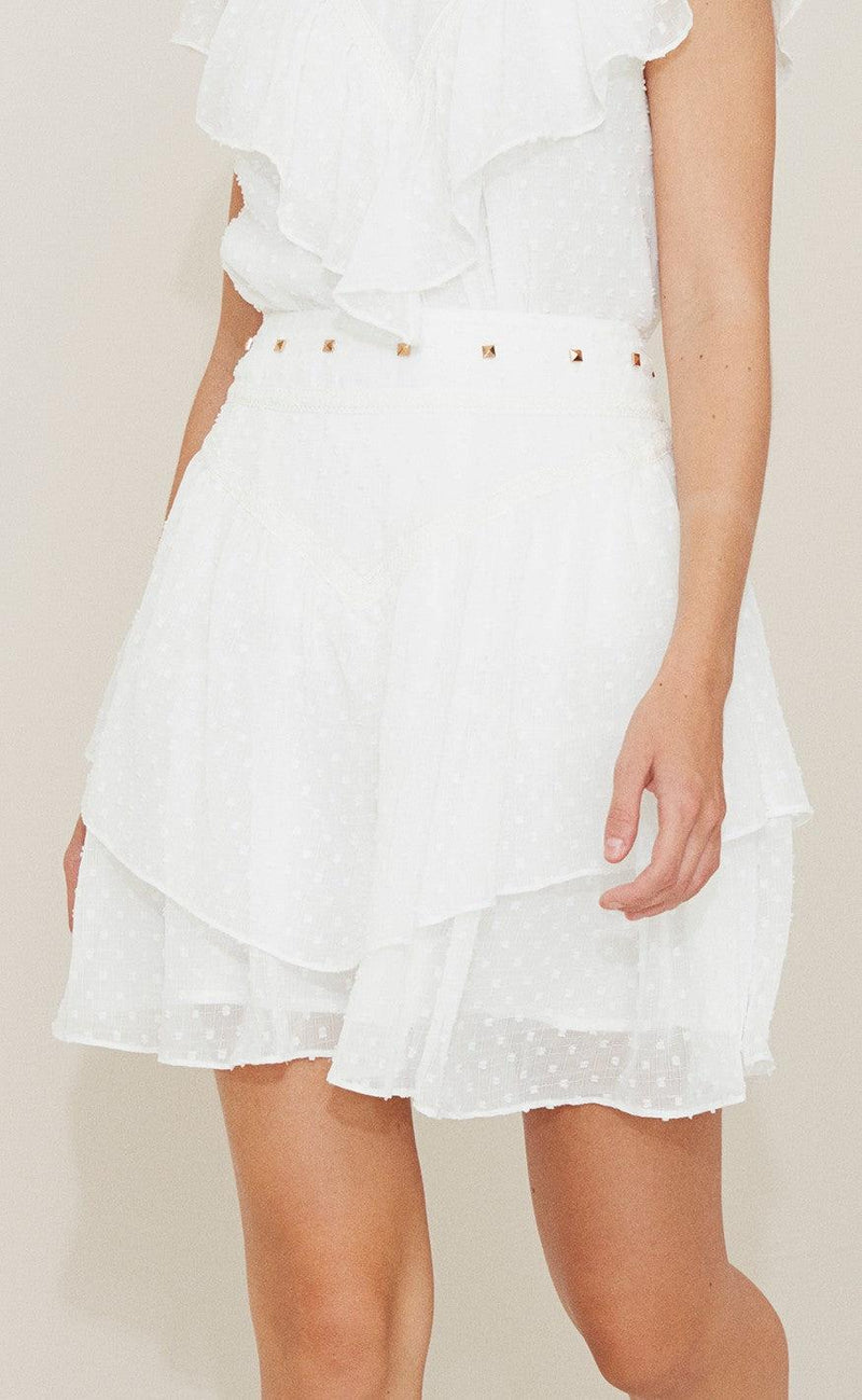 SOFIE SCHNOOR LARA SKIRT WHITE S202286