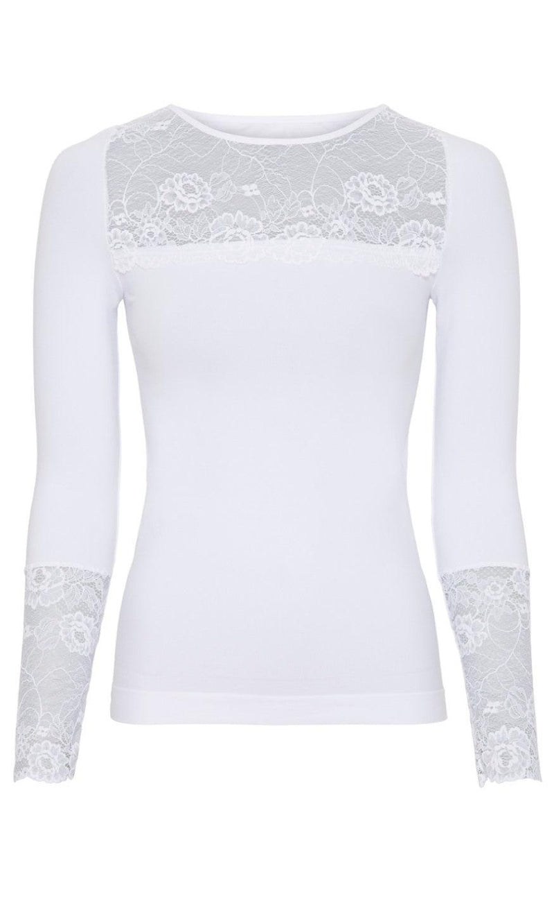 Tim & Simonsen Bluse - Nancy Lacechest - Bianco