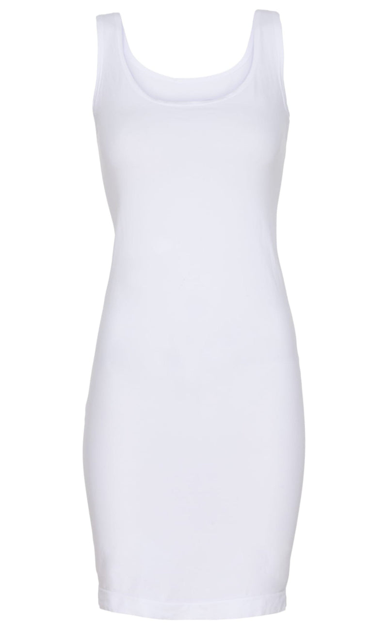 Tim & Simonsen Kjole - Ellen Fullslip - White