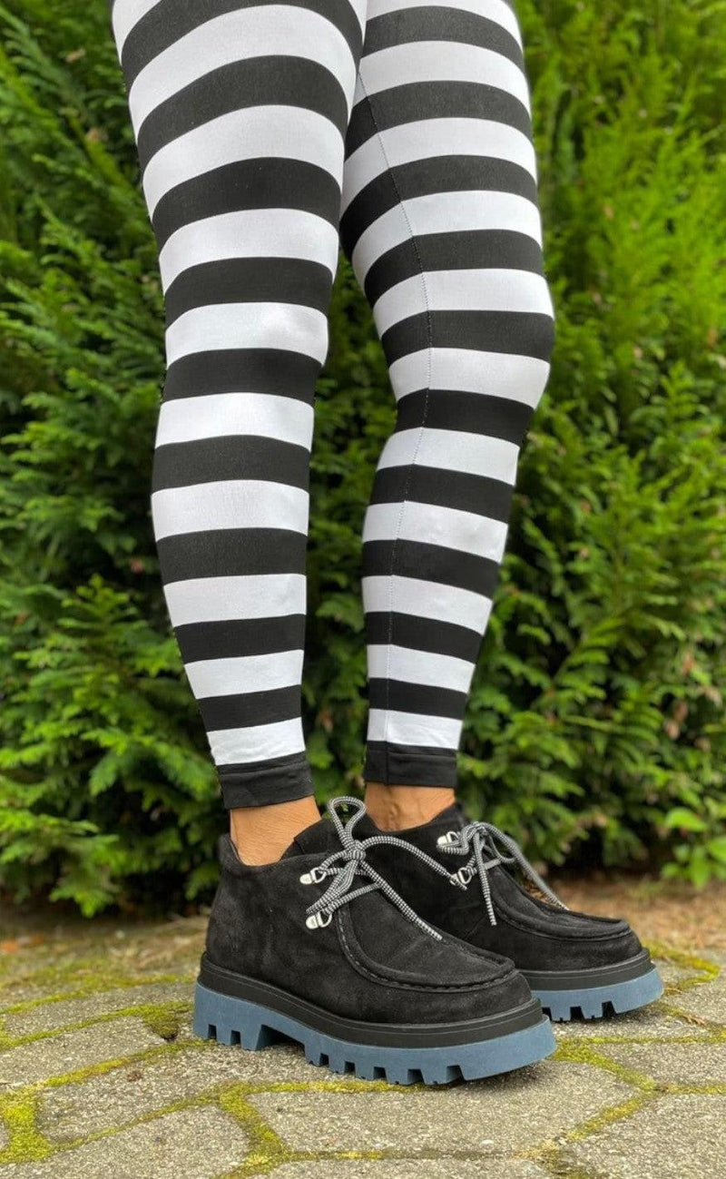 Tim & Simonsen Leggings - Malle Stripe - Nero-Bianca