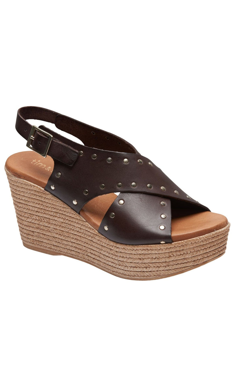Tim & Simonsen Sandaler - Isabella Stud - Marron