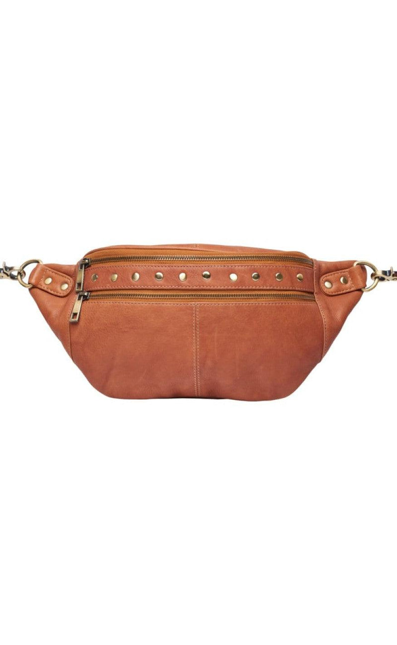 Tim & Simonsen Taske - Astrid Stud Bumbag - Cognac
