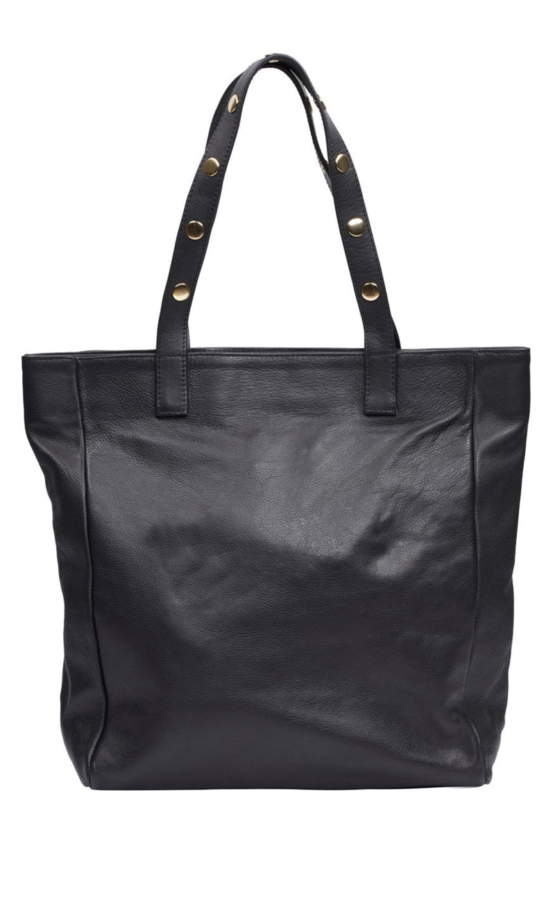 Tim & Simonsen Taske - Pernille Stud Shopper - Black / Gold