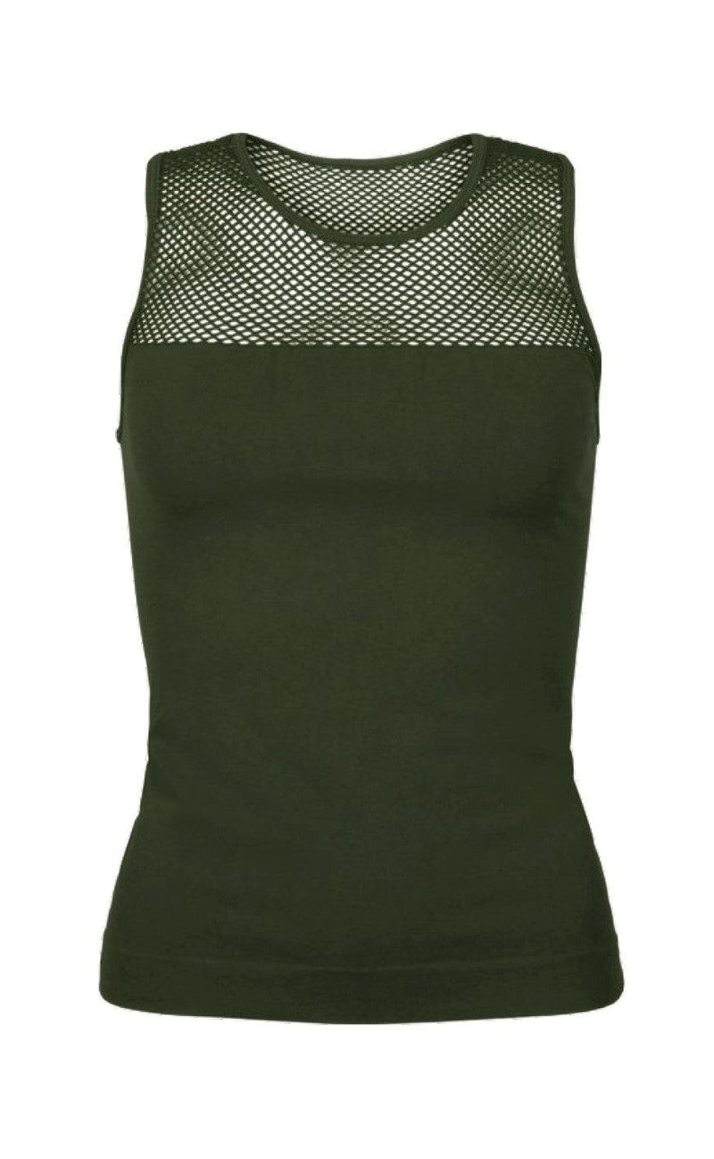 Tim & Simonsen Top - Mesh - Army