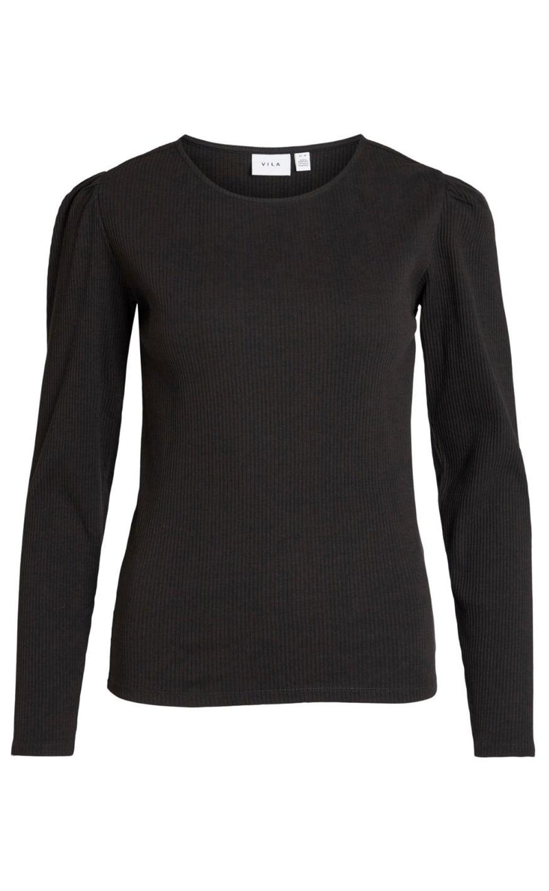 VILA Bluse - Balu Puff - Black