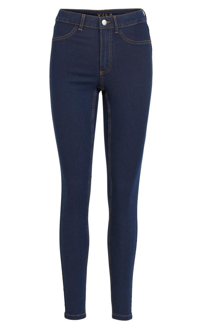 VILA Bukser - Jeggy Ana - Dark Blue Denim
