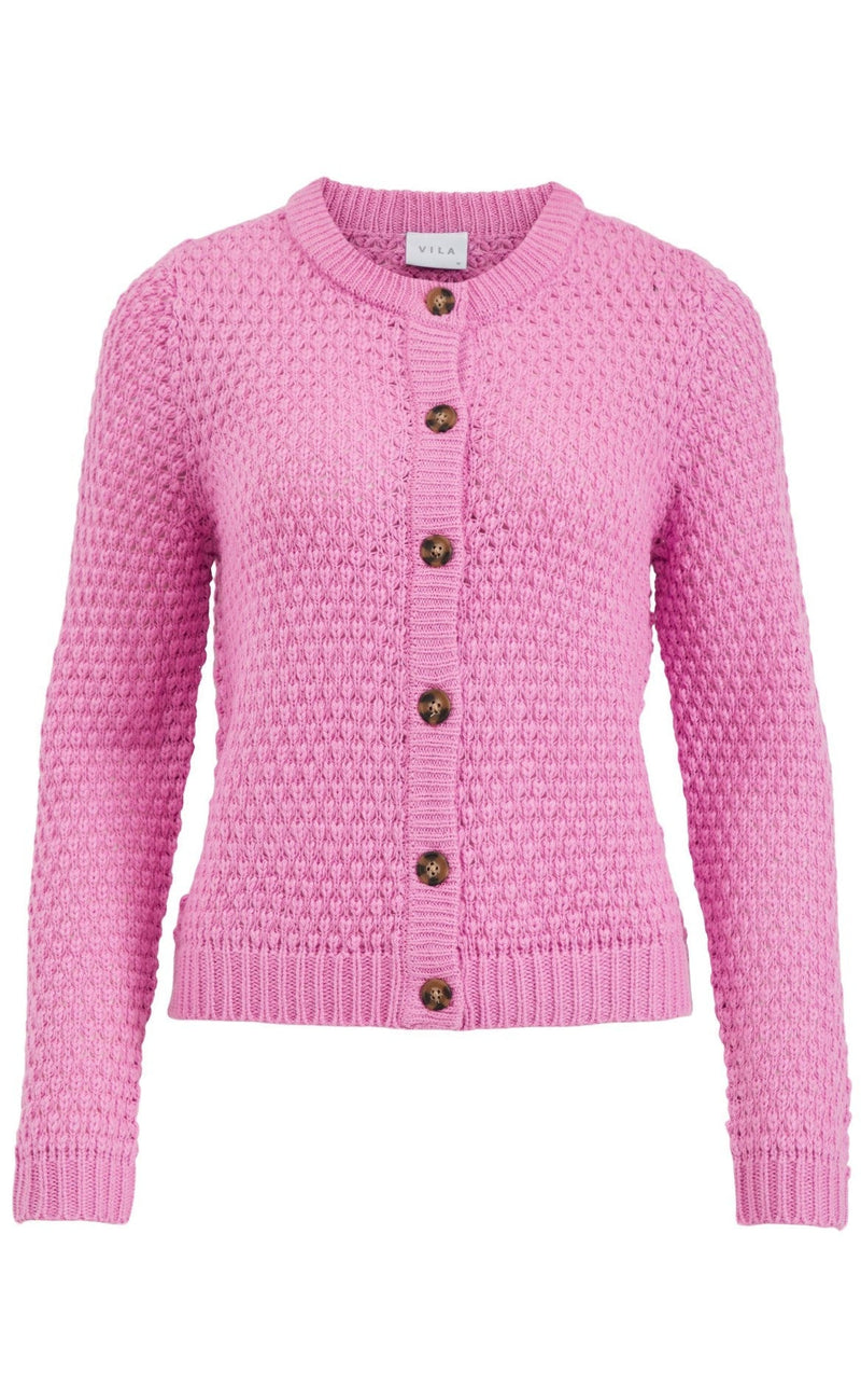 VILA Cardigan - Liomy - Fuchsia Pink