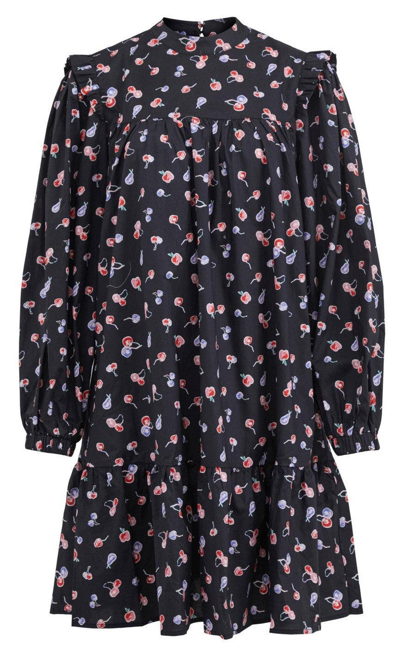 VILA Kjole - Cherry - Navy