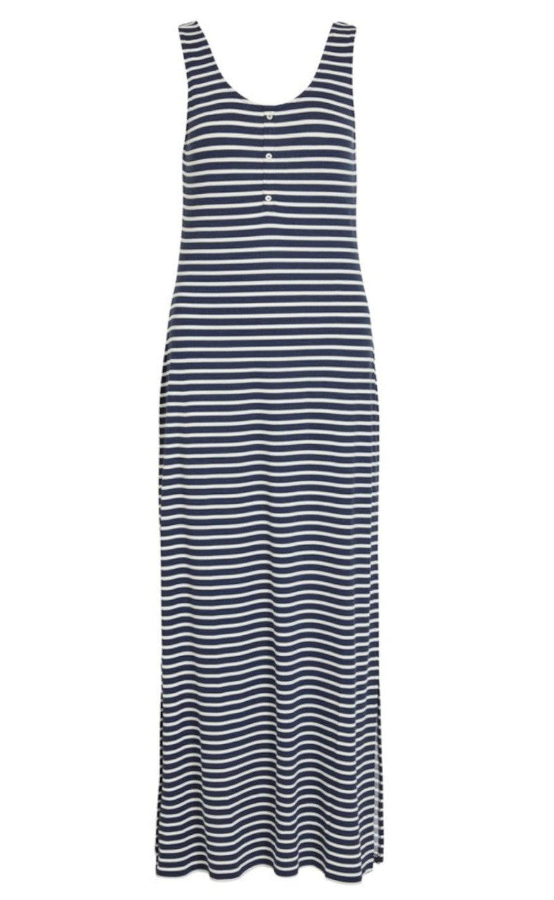 VILA Kjole - Dell Maxi - Navy/ White