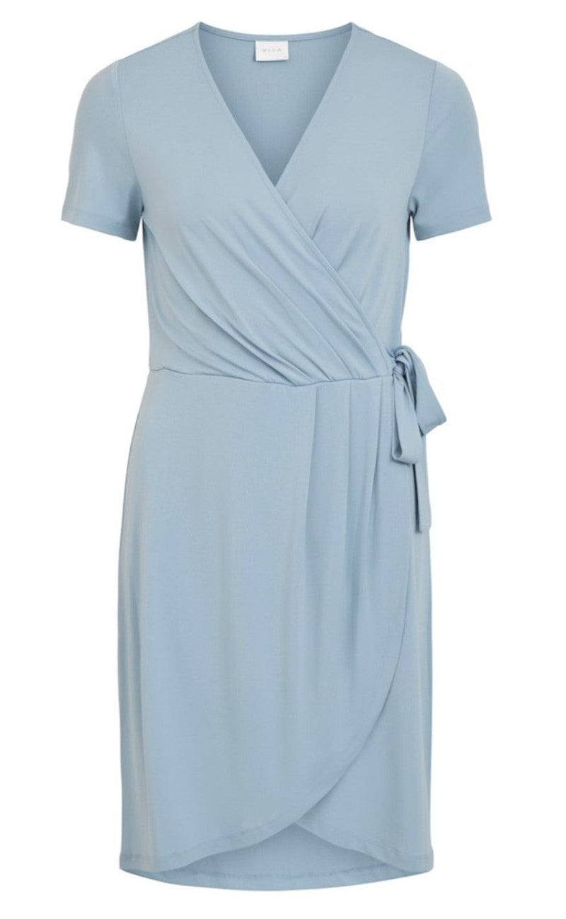 VILA Kjole - Nayeli Knee Wrap - Ashley Blue