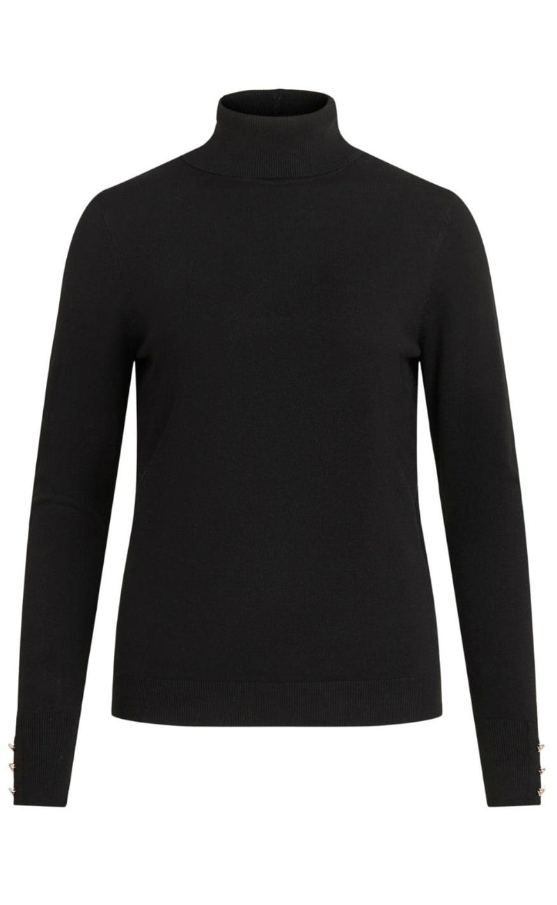 VILA Striktrøje - Jeneve - Black