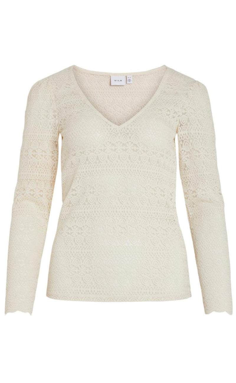 VILA Top - Chikka Lace - Birch
