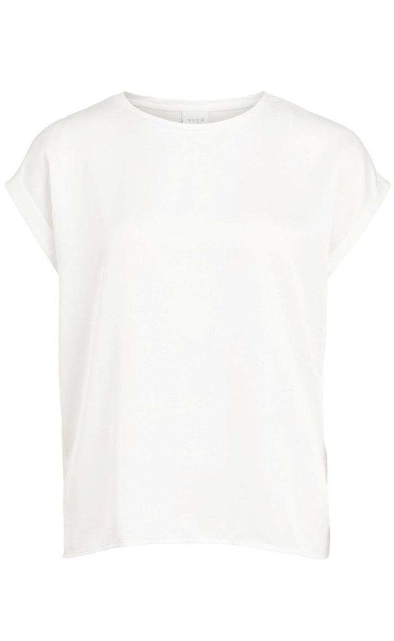 VILA Top - Ellette - Snow White