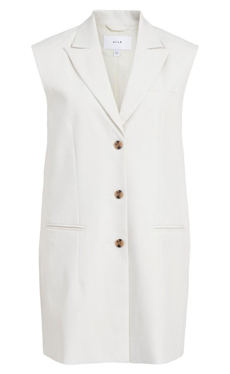 Vila Blazer Vest - Marna - Birch