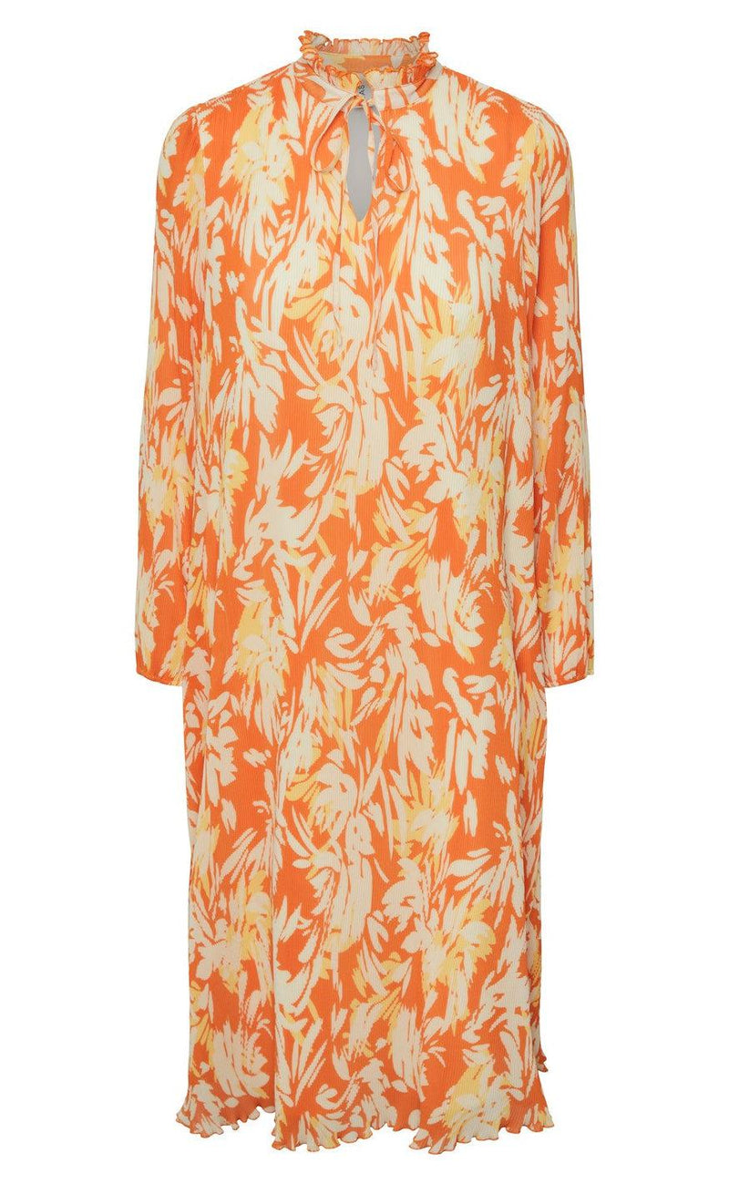 YAS Kjole - Pippo - Oriole/Leaf Print