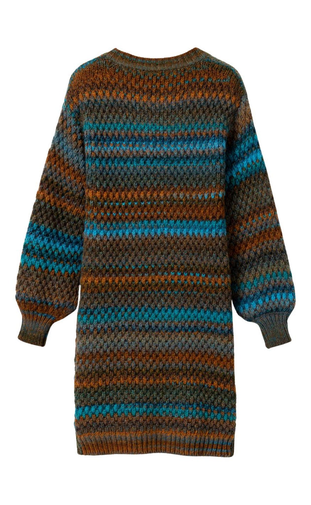Noella Cardigan - Gio - Turquoise Brown Mix