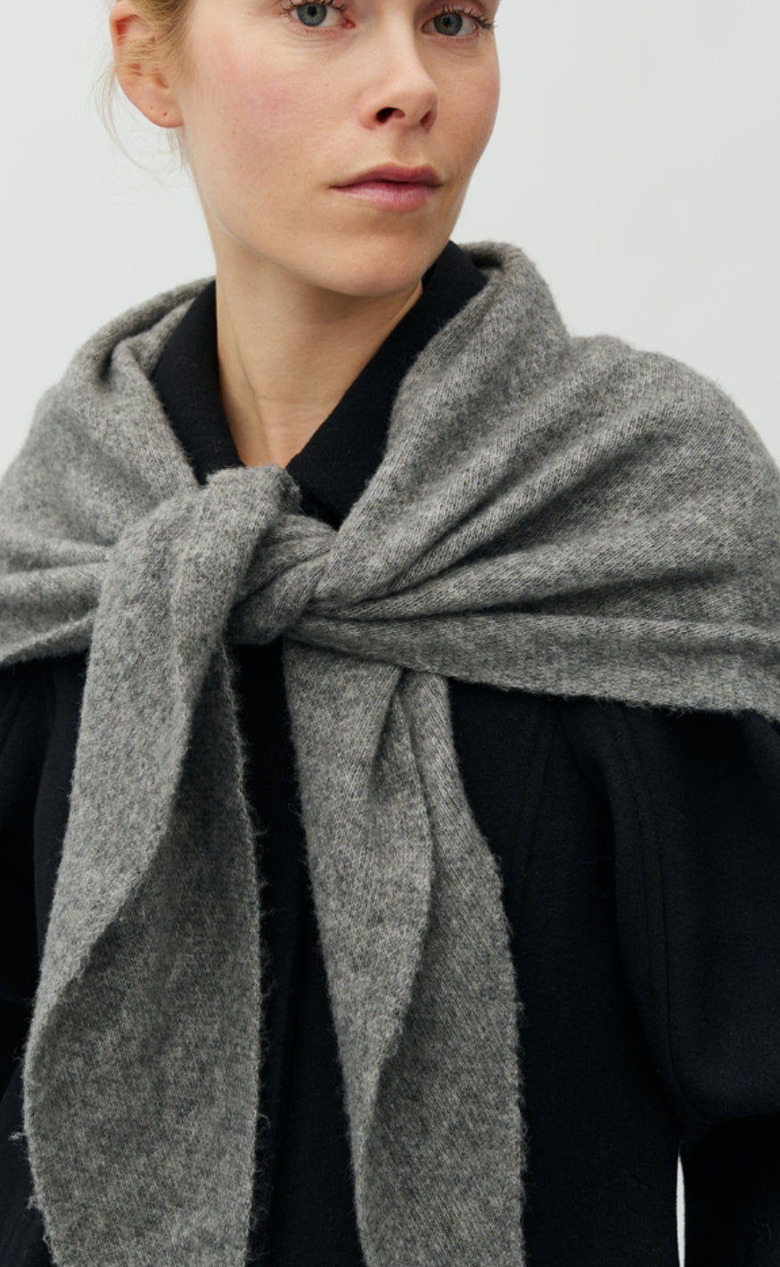 MbyM Skjerf - Sevyn-M - Medium Grey Melange