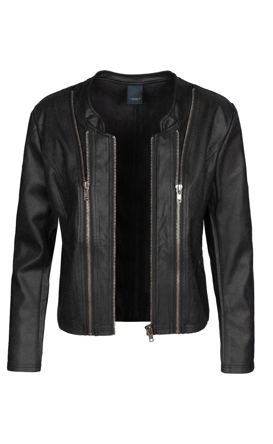 Luxzuz Jakke - Athena Faux Leather - Black