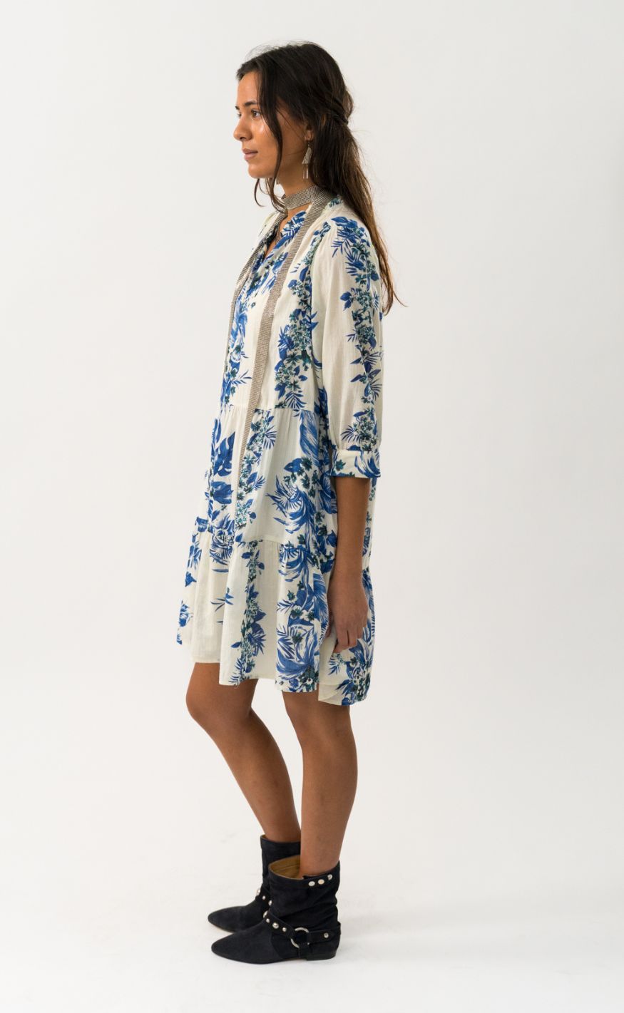 Lollys Laundry Kjole - Sabine - Blue