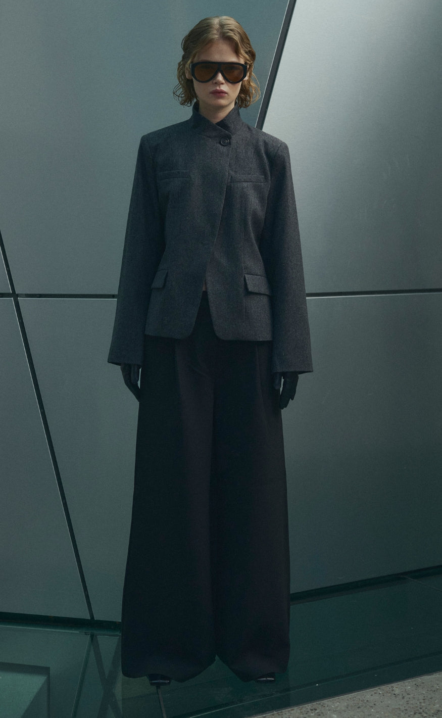 Noella Bukser - Kazia MW - Grey Herringbone