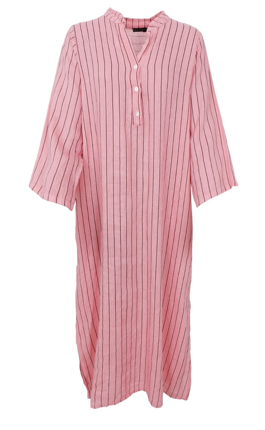 Black Colour Kjole - Melina - Rose Stripe