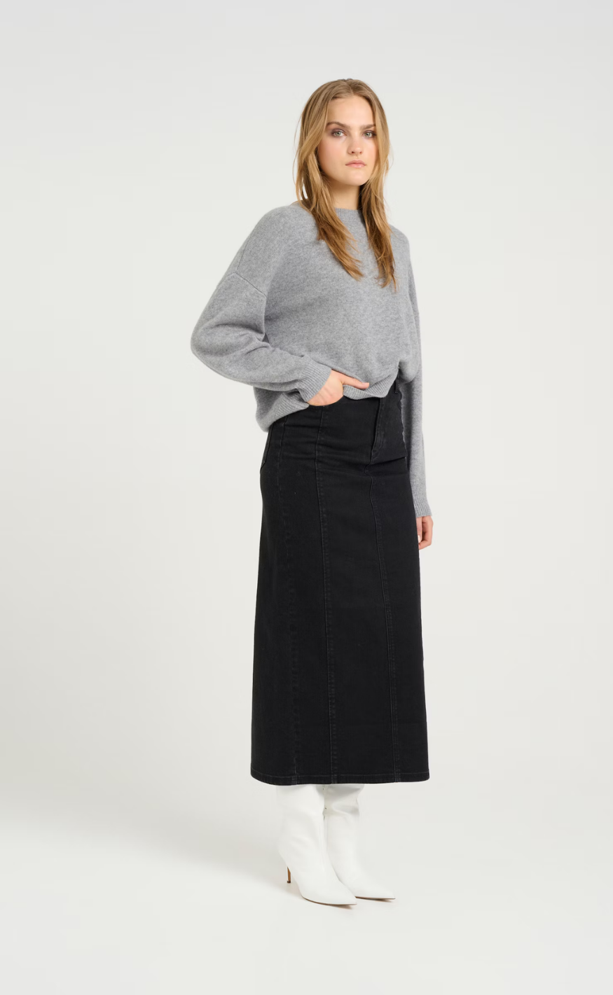 Gestuz Pullover - Casia - River Stone Melange