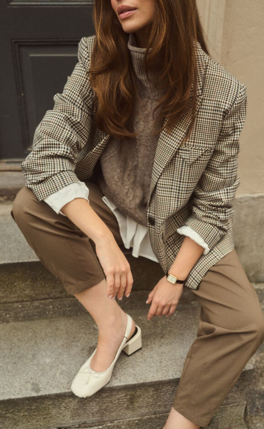 Culture Blazer - Birsen - Black Check
