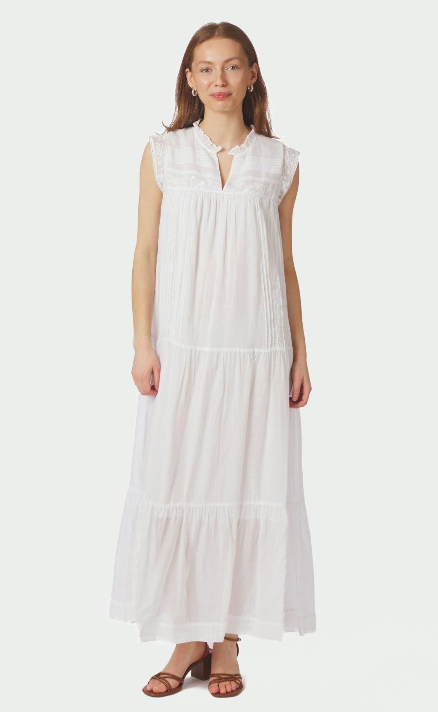 Neo Noir Kjole - Veana S Voile - White
