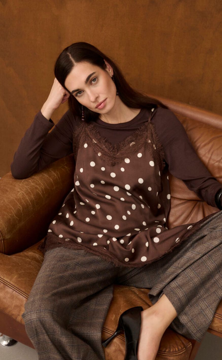 Culture Topp - Dotty Berna - Brown/Whitecap Dot