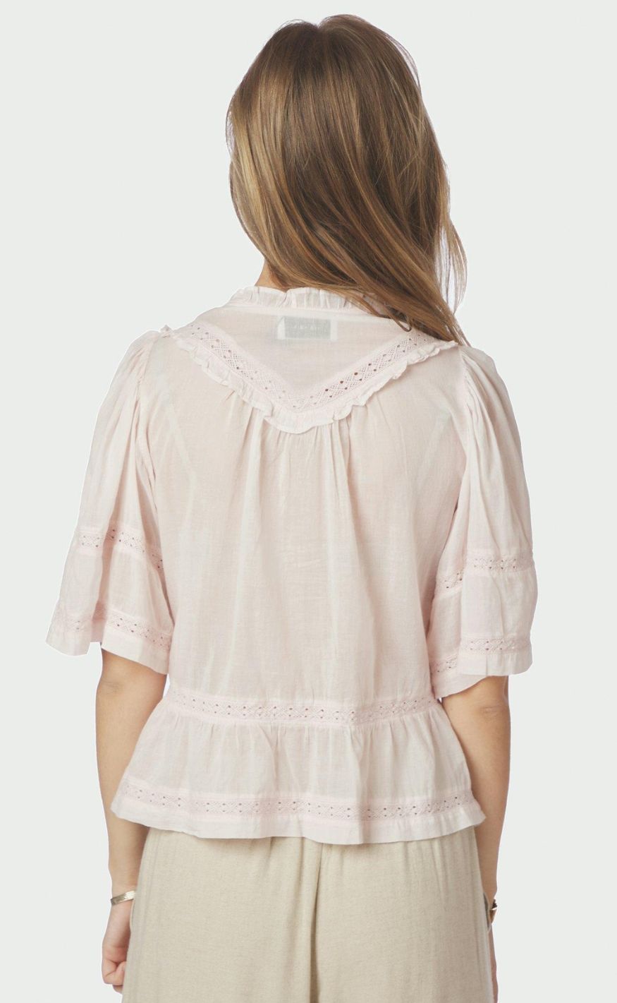 Neo Noir Topp - Evienne S Voile - Light Pink