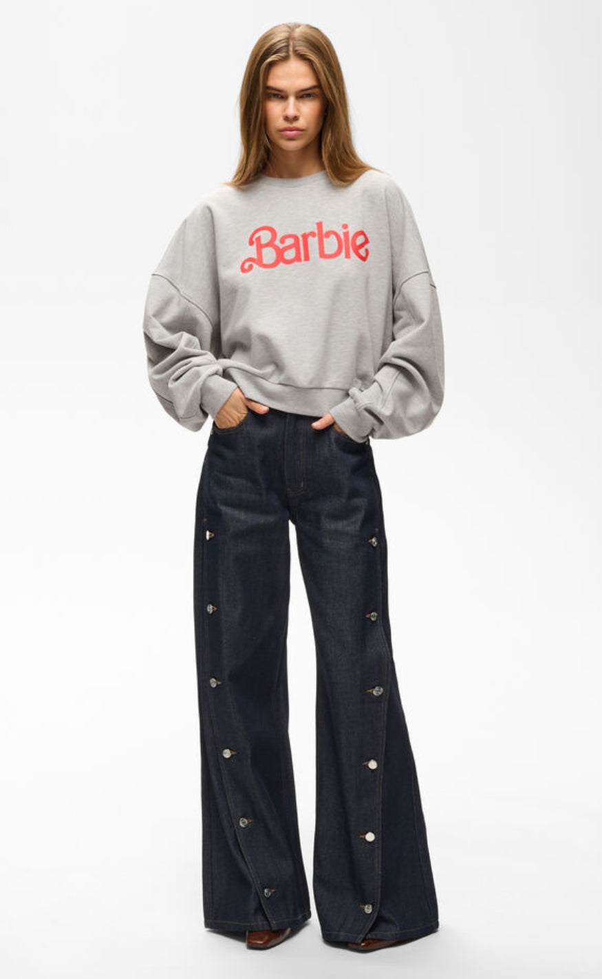 Gestuz Sweatshirt - Naya - Light Grey Melange